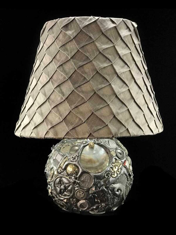 Memory Lamp with Quilted Shade