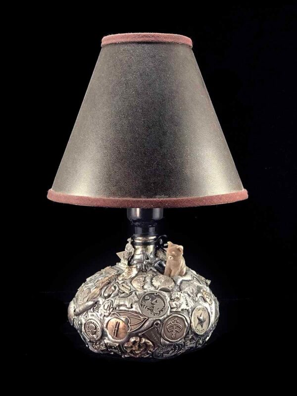 Grey Memory Lamp with Kitty