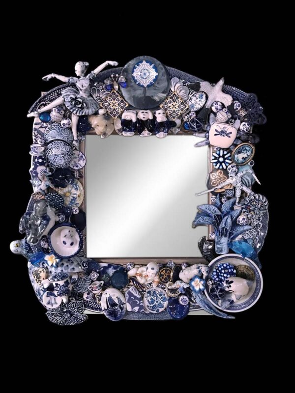 China Blue Ballerina Mirror (small)