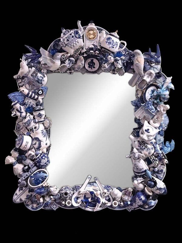 Blue & White Memory Mirror