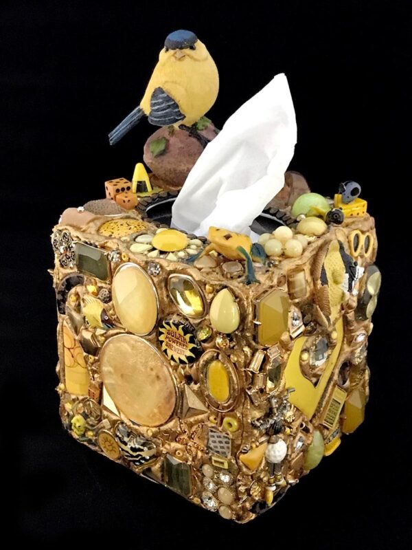 Yellow Bird Tissue Box