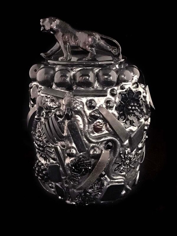 Black Jacquar Memory Vase