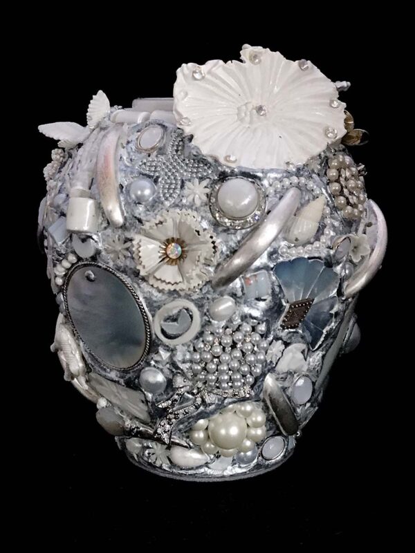 White Flower Memory Vase