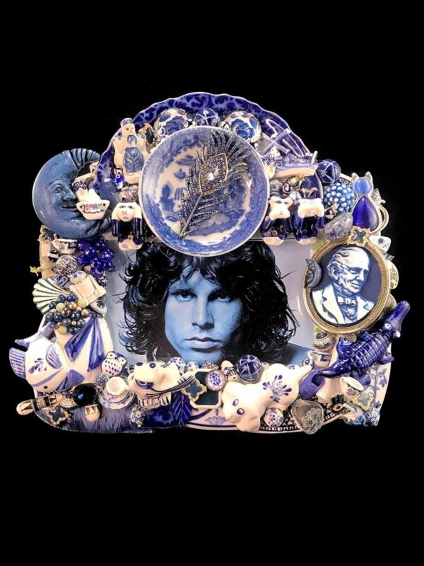 China Blue Doors Frame